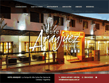 Tablet Screenshot of hotelaranjuez.com.ar